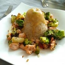 Roerbak asperge-broccoli met rijst
